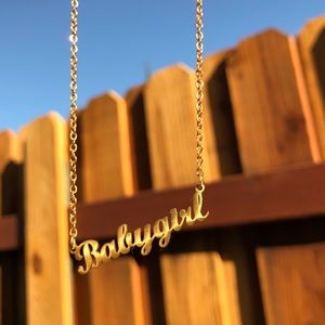 Gold Babygirl Necklace